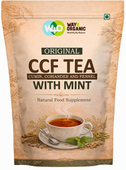 CCF Tea (Cumin, Coriander, Fennel) with Mint - Supports Natural Detoxification 8 Ounces (Pack of 1)