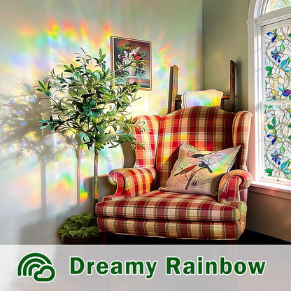 Window Film, Frosted Privacy, One Way Tint, UV Block, Heat Insulation, Anti-Glare, Static Cling, Renter Friendly for Home Bathroom Door