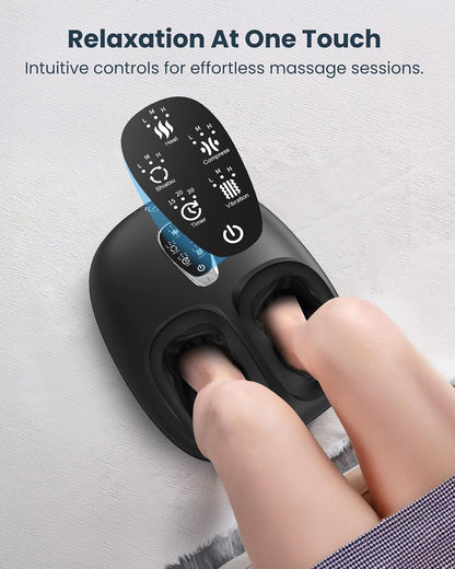 COMFIER [2026 Gift for Men,Women,Shiatsu Foot Massager with Fast Heat,Kneading Rolling Compression,Extra Vibration, FSA Eligible HSA Store, Plantar Fasciitis,Neuropathy Pain, Bigger Size 13IN
