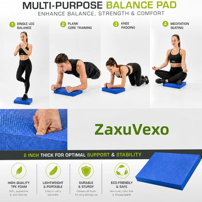 Stability Trainer Pad - Foam Balance Exercise Pad Cushion for Therapy, Yoga, Dancing Balance Training, Pilates,and Fitness