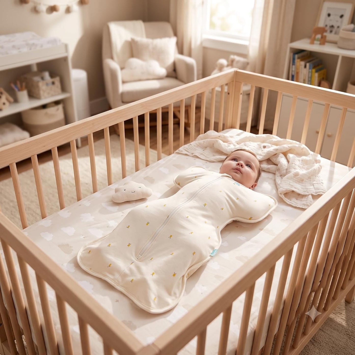 Love to Dream Swaddle UP, Baby Sleep Sack, Self-Soothing Swaddles for Newborns, Get Longer Sleep, Secure Fit Helps Calm Startle Reflex, New Born Essentials for Baby, 1.0 TOG, 13-19 lbs, Deep Olive