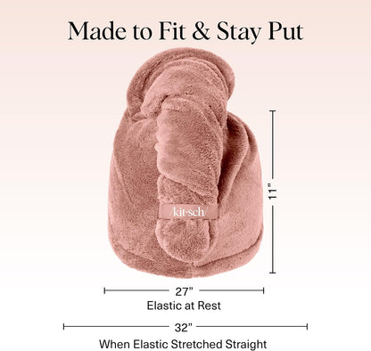Kitsch Plush Microfiber Hair Towel Wrap for Women – Ultra Absorbent Microfiber Bath Towels for Wet, Curly, Long or Short Hair – Anti-Frizz Hair Wrap, Great Hair Care Gifts for Women