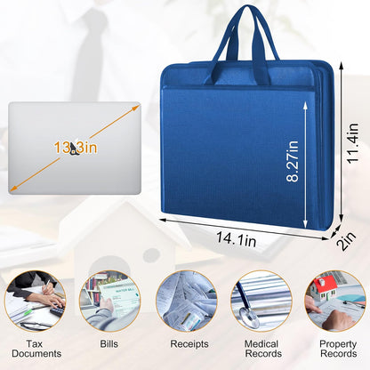 onvvippiv Important Document Organizer Folio Accordion File Organizer
