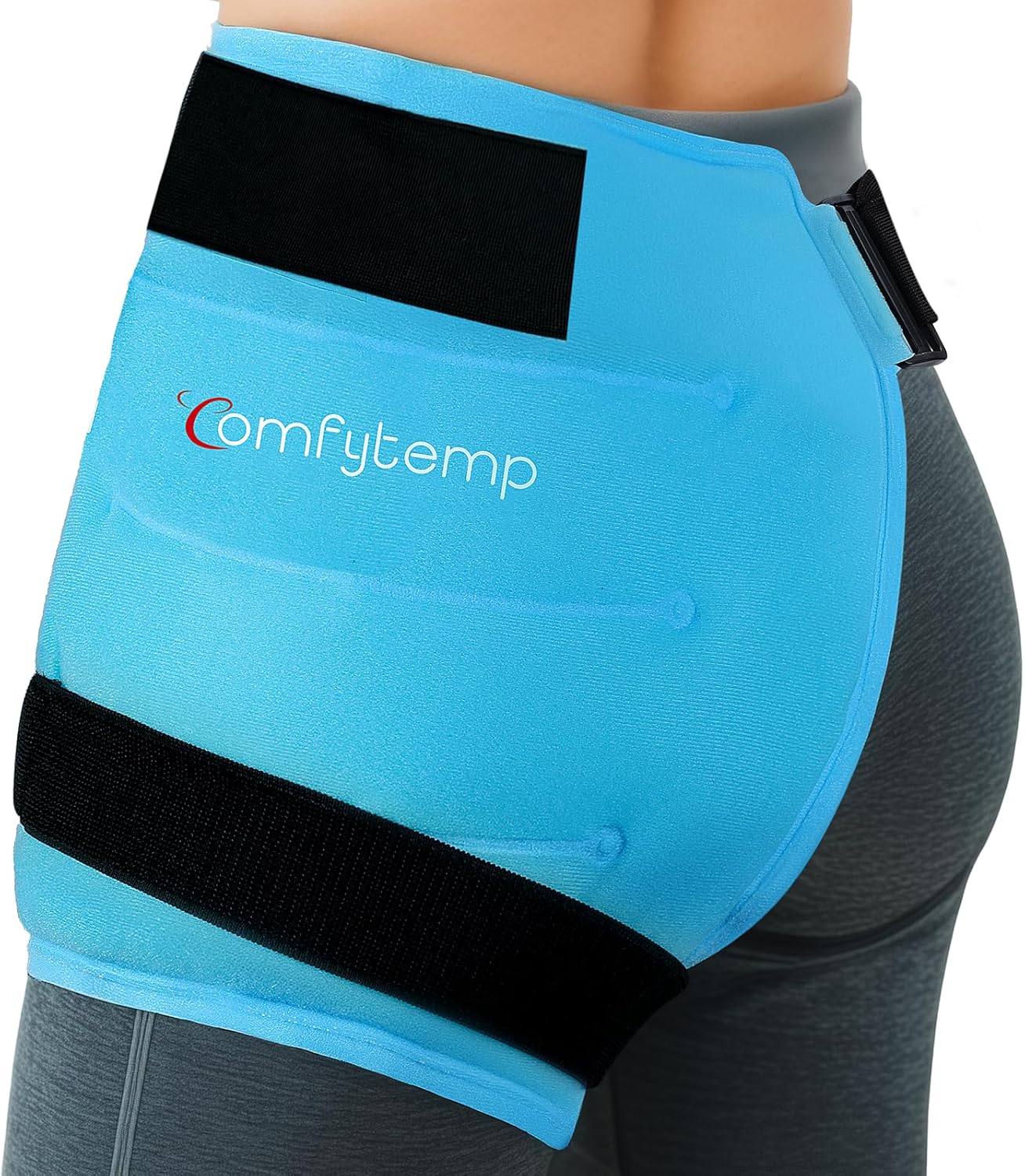 Comfytemp Hip Ice Pack Wrap for Sciatica Pain Relief, Hip Replacement Kit After Surgery, Reusable Gel Ice Pack for Injuries, Hot Cold Compress Recovery Items Physical Therapy for Men Women (L/XL/2XL)