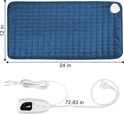 Electric Heating pad for Back Neck Shoulder Knee Arms Legs- Electric Heat Pads with 6 Heat Settings & Auto Shut Off Heat Heating Pad for Birthday Mother Father Girl Men Women