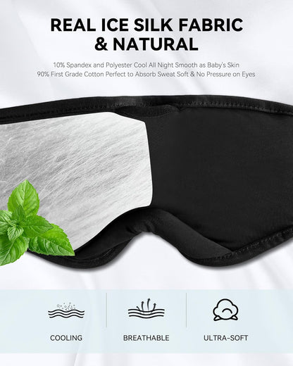 MUSICOZY Sleep Headphones Bluetooth 5.4 Headband Sleeping Eye Mask for Mom Women Men Wireless Music Earbuds Earphones for Side Sleepers Built-in HD Speakers Cool Gadgets Unique Gifts