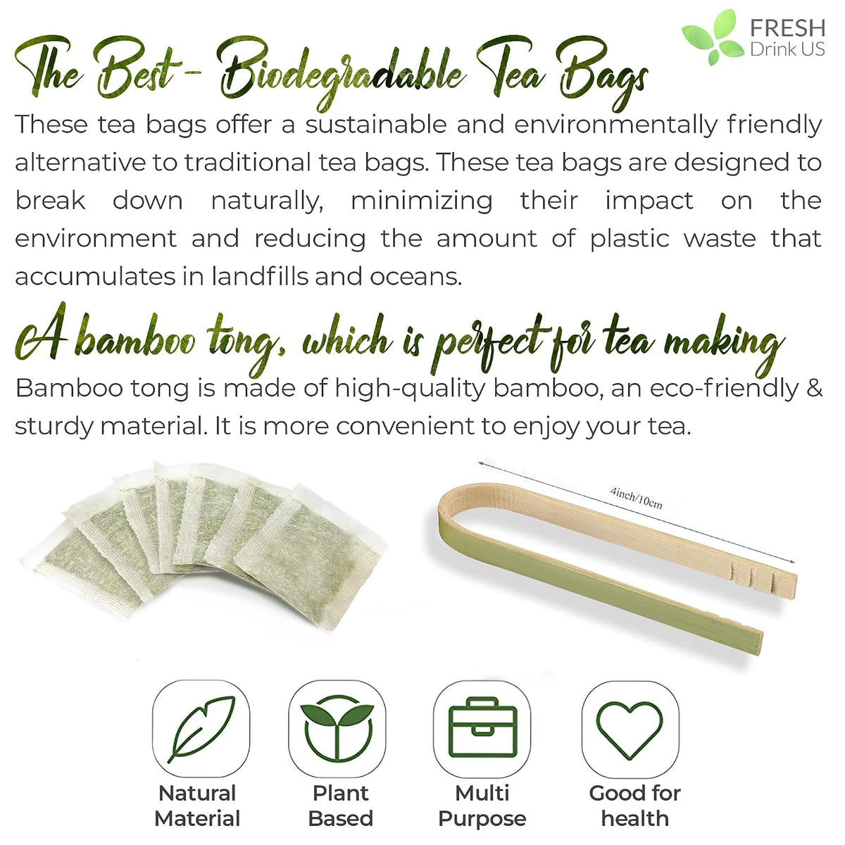 FRESHDRINKUS, 31 Rosemary Leaf Tea Bags, 100% Natural and Pure Rosemary Dried Leaves, Pure Herbal Tea, No Additives, No Caffeine, No Gluten, Vegan.