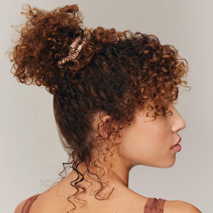 Slip Silk Hair Ties — Skinny Silk Black Scrunchies, No Damage, No Crease, Anti-Breakage |100% Mulberry Silk | All Hair Types | Made with Proprietary Slipsilk™ | Set of 4
