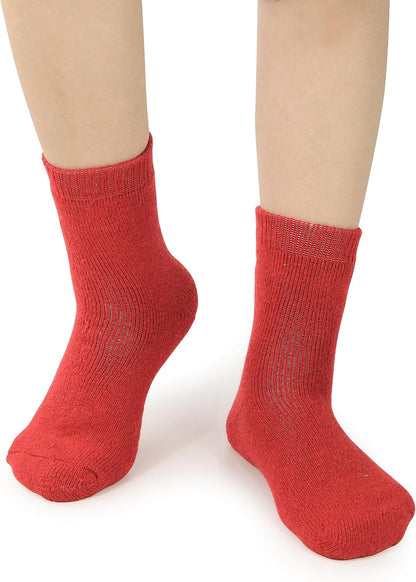 BenSorts Women's Winter Boots Socks Thick Warm Cozy Crew Socks Solid Color Gifts