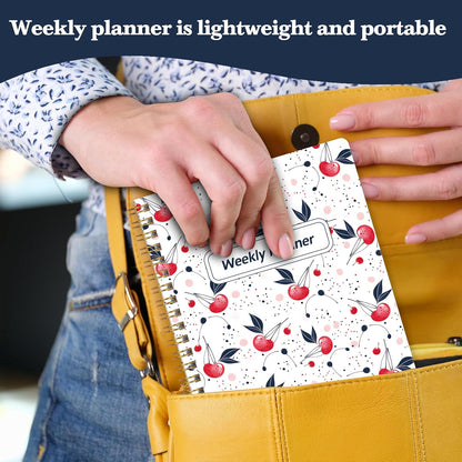 Undated Weekly Planner With Habit Tracker & To Do List 5.7 x 8.0 inch | Avoid Unfocused Busywork,Productivity Organizer,No-Bleed Thick Pages,Portable Size,Lay-Flat Spiral for Hands Free