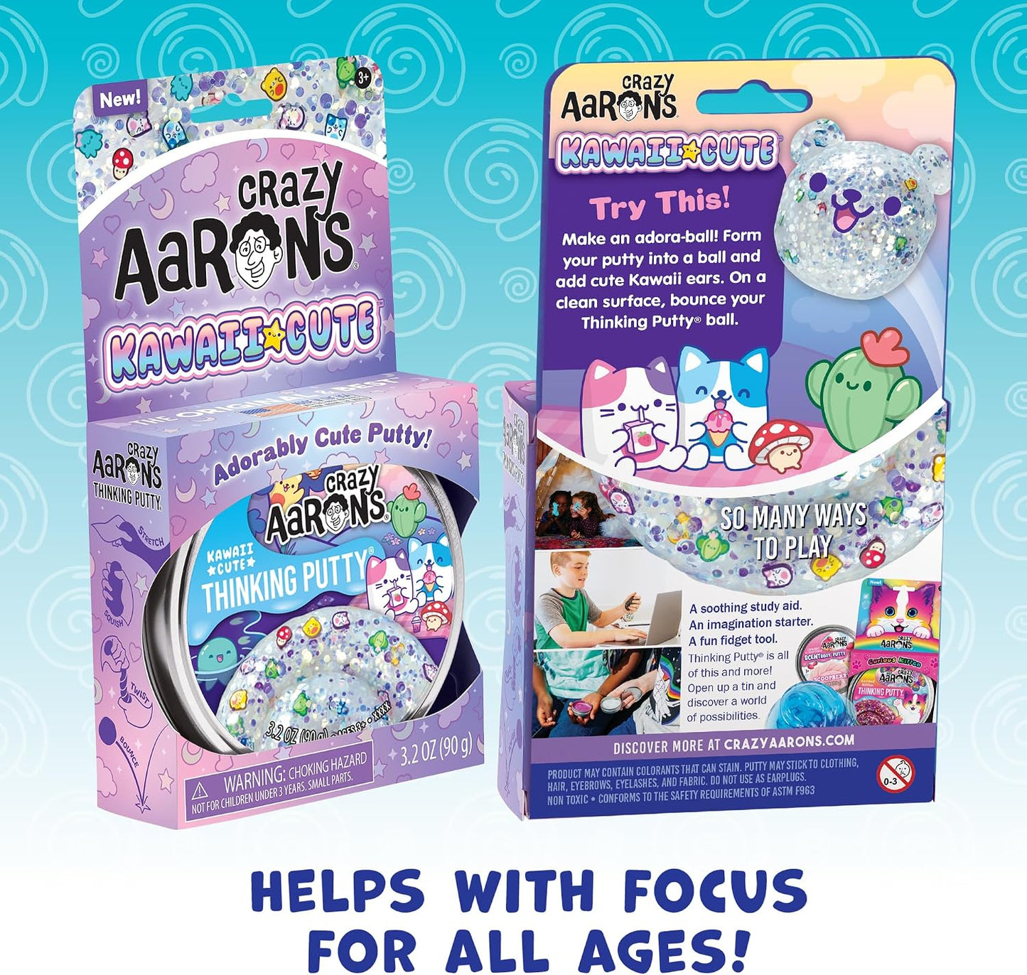 Crazy Aaron's(r) Get Ready with Me Thinking Putty - Made in USA