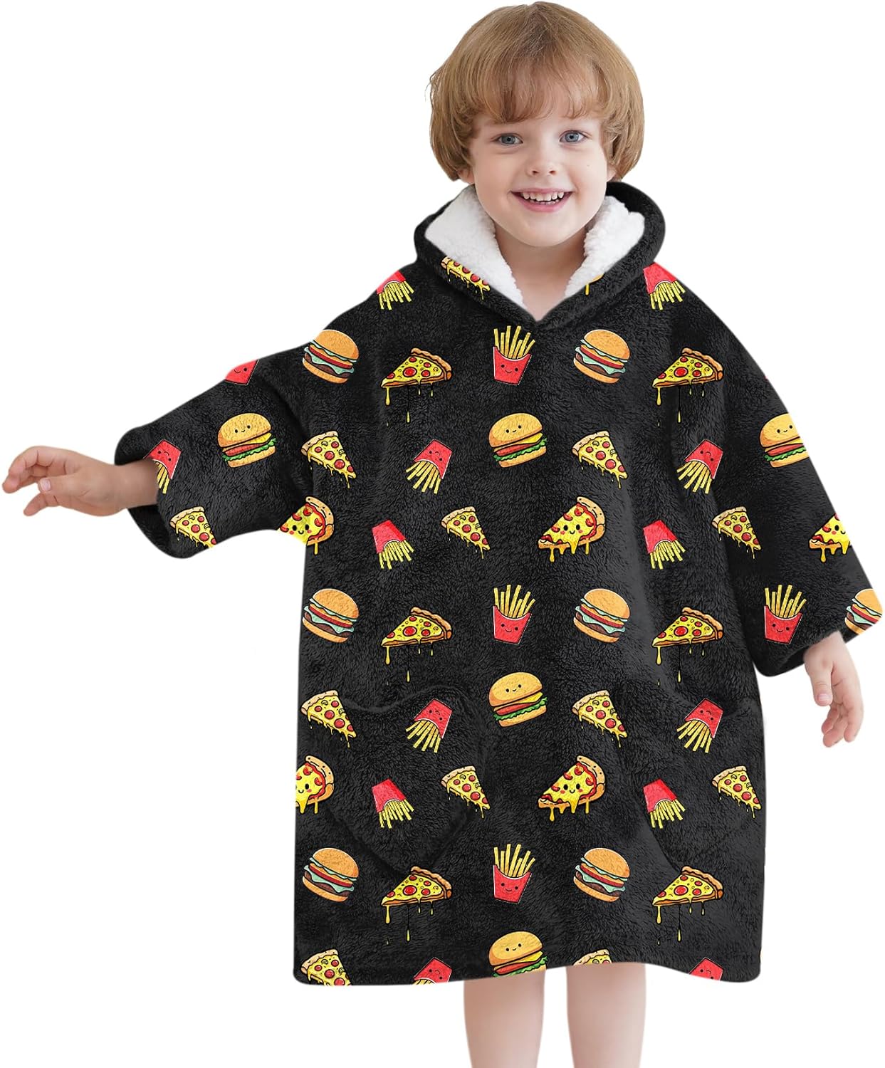 Fiosnow Glow in the Dark Unicorn Blanket Hoodies for Kids 6-13YR Oversize Wearable Blanket Hoodies for Boys Girls Teens