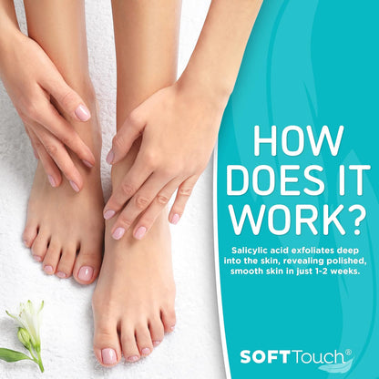 Dermora Soft Touch Foot Peel Mask - Pack of 2 Feet Peeling Masks for Dry, Cracked Heels & Calluses - Exfoliating Foot Mask Peel for Baby Soft Skin (Original)