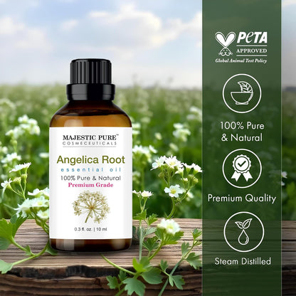 Majestic Pure Essential Oil with Glass Dropper - Essential Oils for Diffuser, Aromatherapy, Soap and Candle Making, Lavender Essential Oil, Lavender Oil, 4 Fl Oz