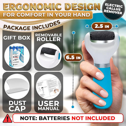 Battery Operated Foot Callus Remover for Dead Skin, Exfoliating Tool