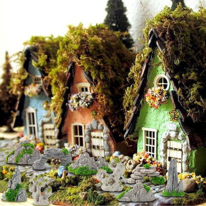 27 Pcs 9 Styles Zen Garden Accessories, Miniature Rockery Decoration Mini Garden Accessories for Micro Landscape Decoration Bonsai Ornament Plant Pot