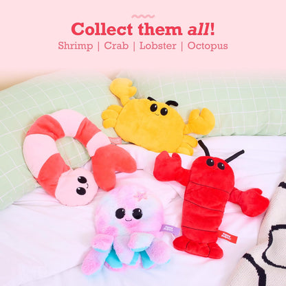 Menstruation Crustacean Lobster by Relatable, Microwavable Heating Pad for Period Cramps, Cuddly Plushies, Great Gift Ideas for Loved Ones of All Ages, Includes 1 Lavender Scented Heating Pad Plushy