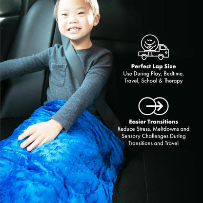Harkla Weighted Lap Pad for Kids, Deep Blue, 5lb