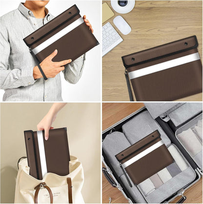 Fireproof Bag Dual Reflective Strips, Waterproof Zipper, 5200°F Heat