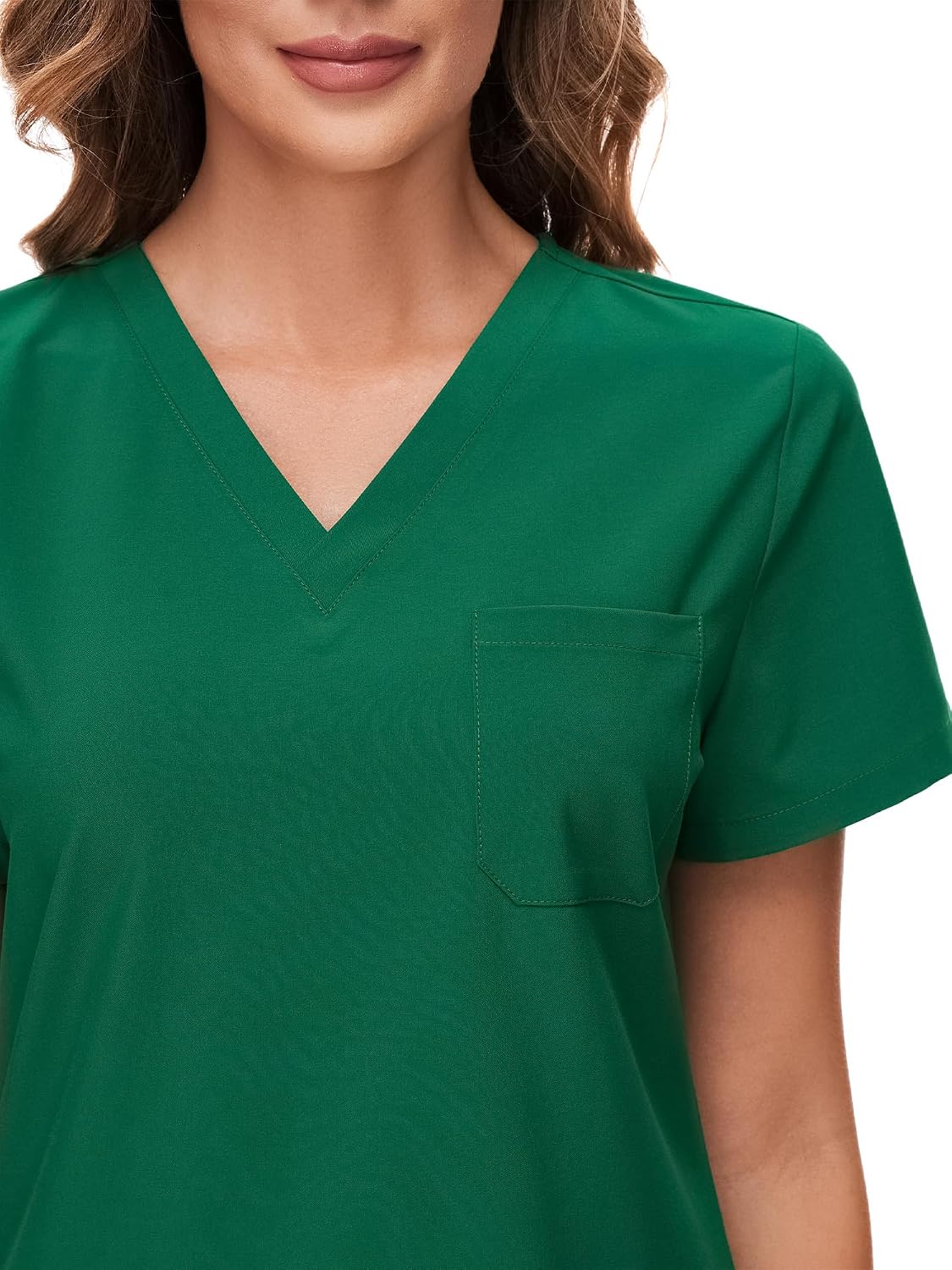 COZYFIT Scrubs for Women Set - Stretch V-Neck Scrub Top & Jogger Pant with 8 Pockets COZY SCRUBS - Colors D