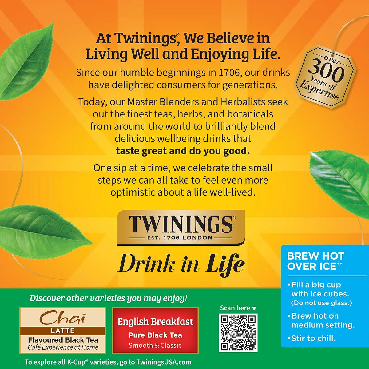 Twinings Irish Breakfast Black Tea K-Cup Pods for Keurig, 24 Count (Pack of 1), Robust, Strong, Bold Flavour, Caffeinated, Enjoy Hot or Iced