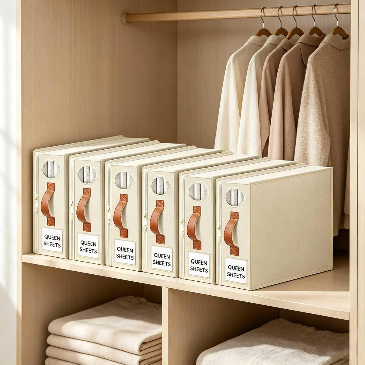 GhvyenntteS Bed Sheet Organizers and Storage, Closet Organizer