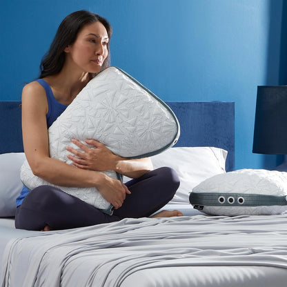 Bedgear Storm Performance Pillow, 1.0 Cooling Pillow for Side Sleepers, Medium Firm Support, Ver-Tex Cooling Cover, Air-X Mesh, Washable