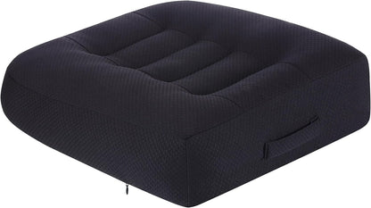 WSGJHB Car Booster Seat Cushion Posture Cushion for Long Sitting | Portable Breathable Mesh, Effectively Increase The Field of View Ideal for Office, Home, Car Angle Lift Seat Cushions,Black