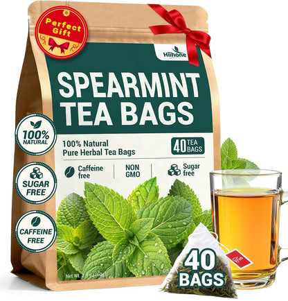 Chamomile Tea Bags, Chamomile Flower Herbal Tea - Sugar-Free, Caffeine-Free, 50 Teabags