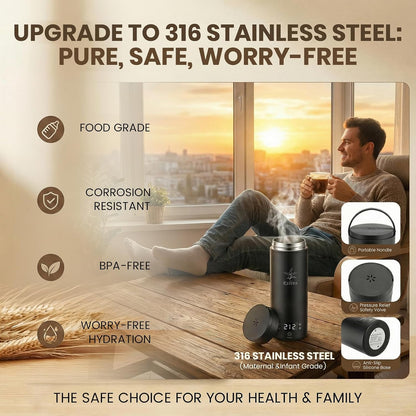 Portable Electric Kettle For Travel, 120V, 450ml, 4 Temperature Control