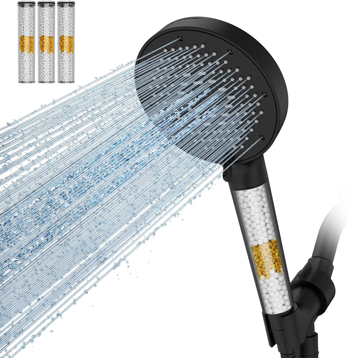 SR SUN RISE High Pressure Filtered Handheld Shower Head 9 Spray（1 filter）