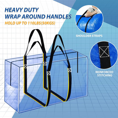 Extra Large Storage Bags, 57 Gallon XXL Jumbo Large Moving Bags Heavy Duty