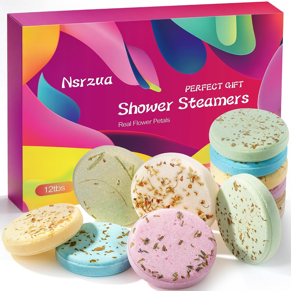Shower Steamers Aromatherapy Birthday Gifts for Women-12 Pack Mothers Day Gifts,Gifts for Grandma,Wife,Mothers,Stress Relief and Relaxation Gifts for Women and Men,Created Your Own Home SPA