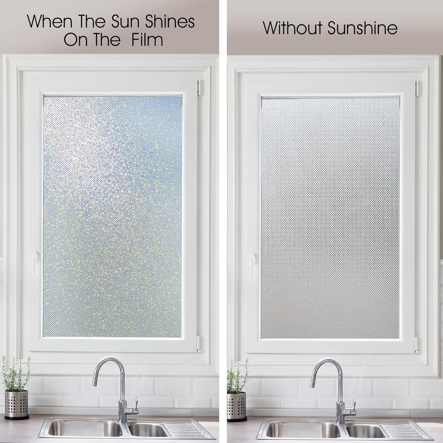 KESPEN Total Blackout Window Film Privacy Static Cling 100% Light Blocking Room Darkening Window Cover Heat Control Anti-UV Glass Sticker Window Tint for Home with Grid Line, 17.5 Inch X 6.5 Feet