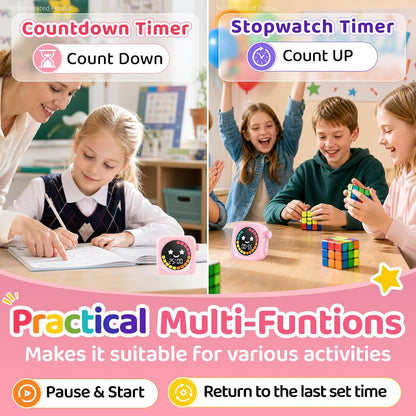 Visual Timer for Kids ADHD, 99-Mins Digital Countdown/Stopwatch Timer, Blue