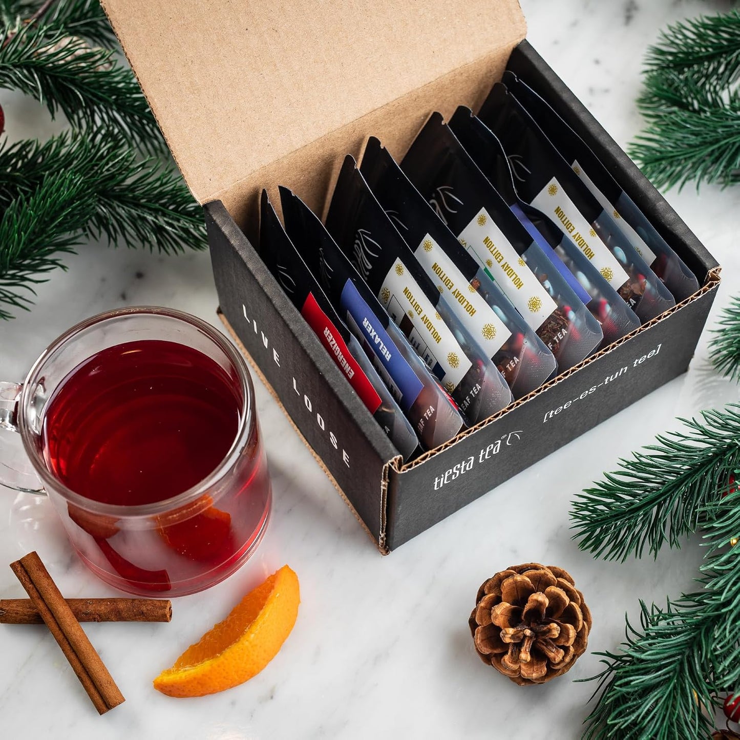 Tiesta Tea - Holiday Tea Sampler Dry Flight Set, Loose Leaf