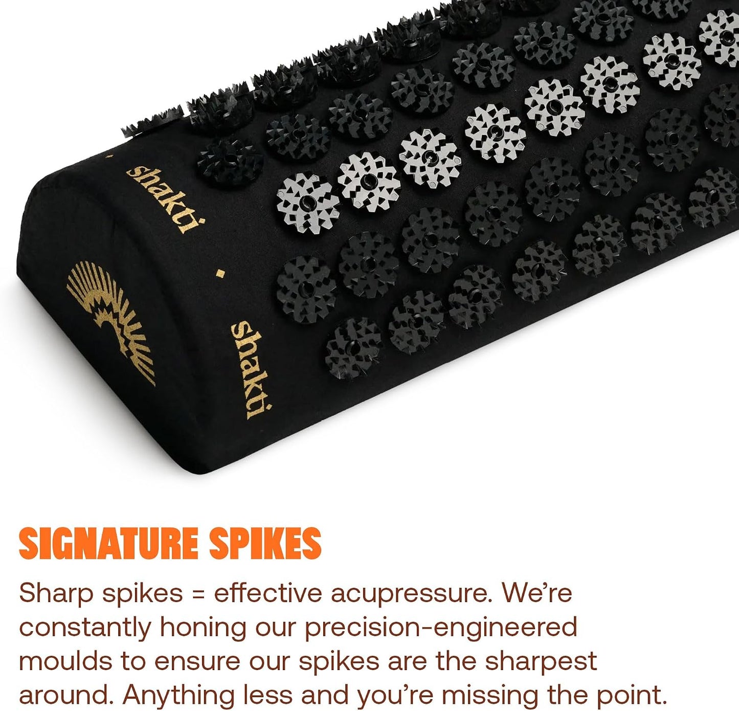 ShaktiMat Acupressure Pillow for Relaxation, Massage Neck Muscles, Relieve Stress & Tension, Similar to Acupuncture, No Needles Required (Classic - Level 3 - Shakti Black)