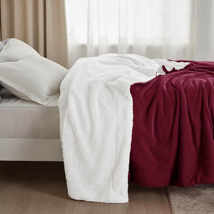 Bedsure GentleSoft Sherpa Fleece Throw Blanket for Couch, Non-Heated, Thick & Warm Cozy Blanket for Winter, Soft Fuzzy Plush Throw Gifts for Women and Men, Grey, 50x60 Inches