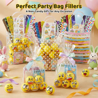 LOVESTOWN 24PCS Stress Balls Bulk for Party Favors, 2.5 Inch Squishy Toys