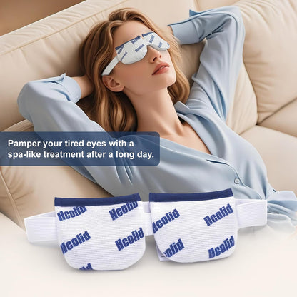 Microwavable Heated Eye Mask for Dry Eyes, White, 1 Pack