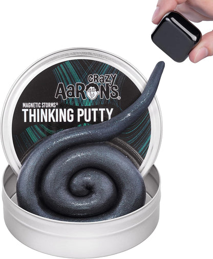Crazy Aaron's Thinking Putty® - Happy Earth - Blue Sensory Putty for Kids and Grown ups in a 4" Tin - Creative and Endless Fun, Stress Relief Therapy Toys, Never Dries Out - Made in USA