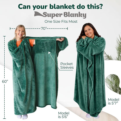 Super Blanky Wearable Blankets for Women & Men, Graduation Day Gift for Her, Cozy Gifts for Women, Wife Birthday Gifts Ideas