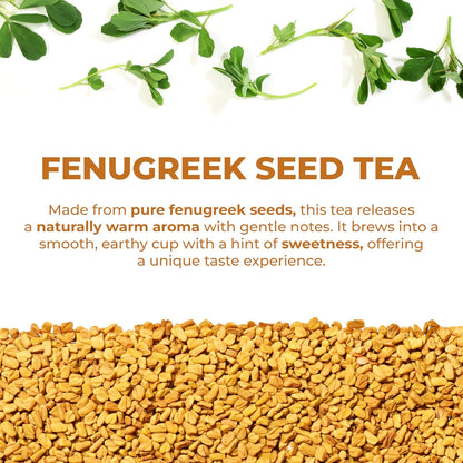 LeafLea Fenugreek Tea Bags, Whole Methi Seed Tea, 80 Count Value Pack