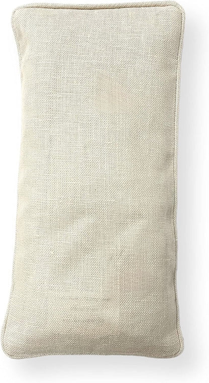 Sacksy Thyme Organic Linen Eye Pillow - Lavender & Flaxseed for Relaxation, Yoga, Stress Relief - Microwavable Heating Pad & Cool Compress - Made in USA - Gifts for Meditation