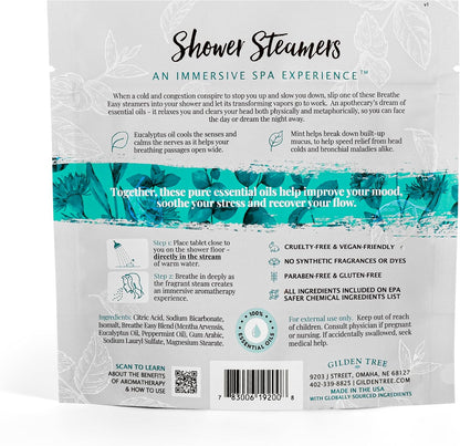 Shower Steamers Aromatherapy Made in USA Lavender & Rosemary 100% Essential Oils Stress Relief, Birthday Gifts for Women Men Teens Adults (Relax Deeply)