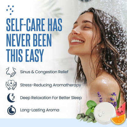 Cleverfy Shower Steamers Aromatherapy Gifts for Women and Men, 18 Tablets