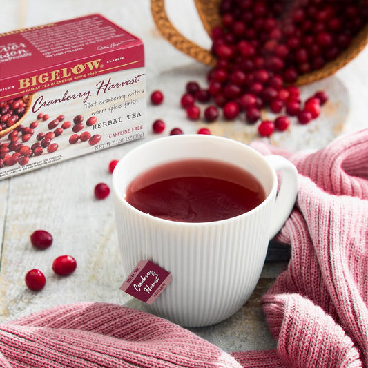 Bigelow Tea Cranberry Harvest Herbal Tea, 18 Count (Pack of 6)
