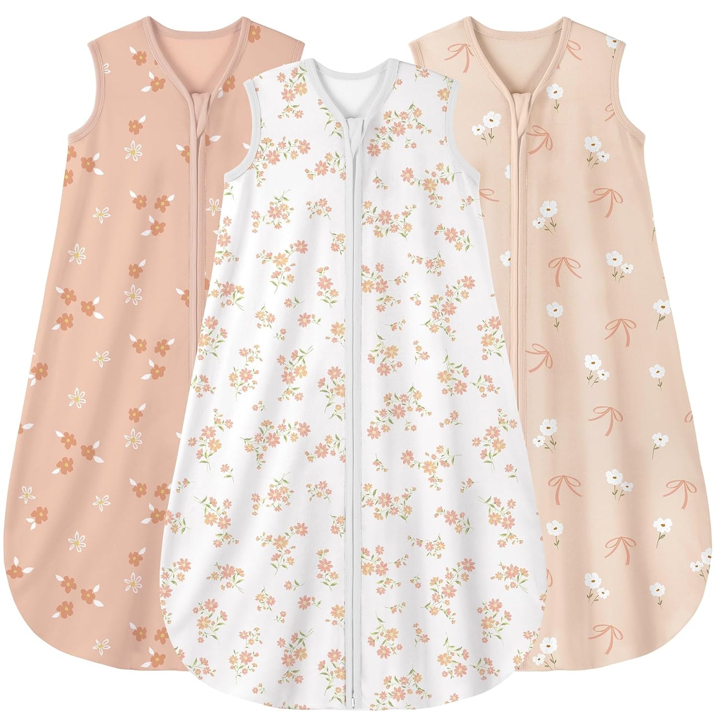 Yoofoss Baby Sleep Sack Baby Wearable Blanket 100% Cotton 2-Way Zipper Toddler Sleeping Sack