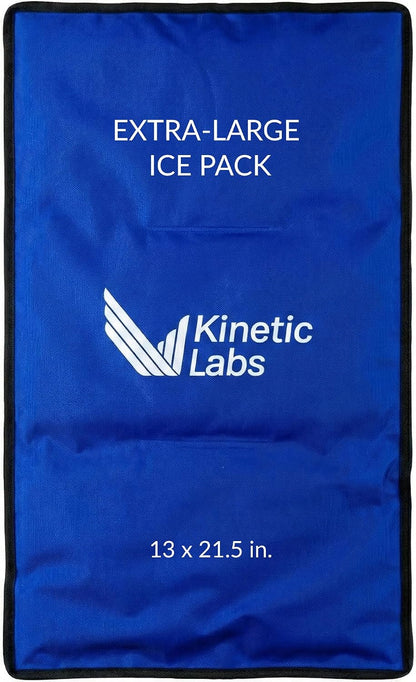 Ice Packs for Injuries Reusable (2 Pack) – Flexible Gel Ice Pack for Knee, Shoulder, Back – Soft Hot & Cold Therapy – Kinetic Labs