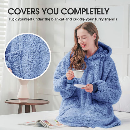 yescool Wearable Blanket Hoodie as Christmas Birthday Gifts for Women Mom - Colors A
